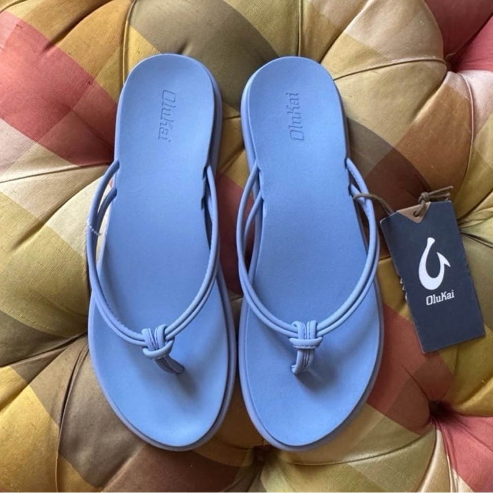 OLUKAI Women's Aka Sandals Cloud Blue Multiple Sizes $70 - Picture 2 of 7
